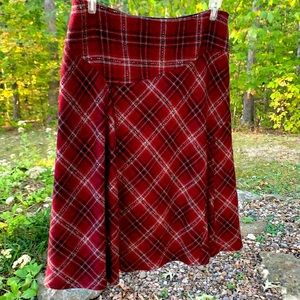 Vintage wool/rayon A line skirt